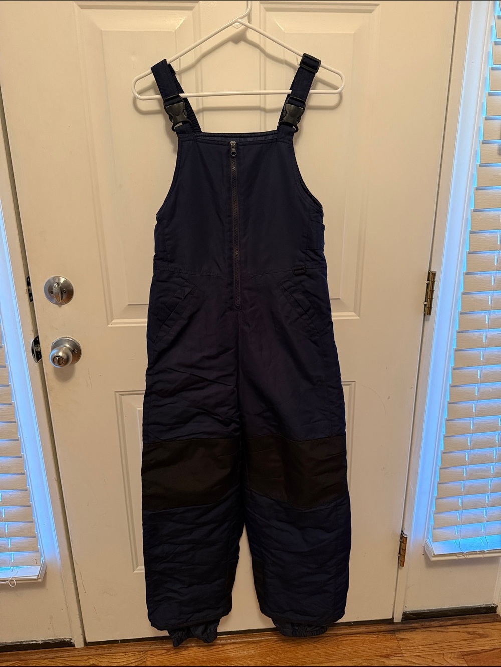 Kids Navy Blue Snow Bib Overalls youth large